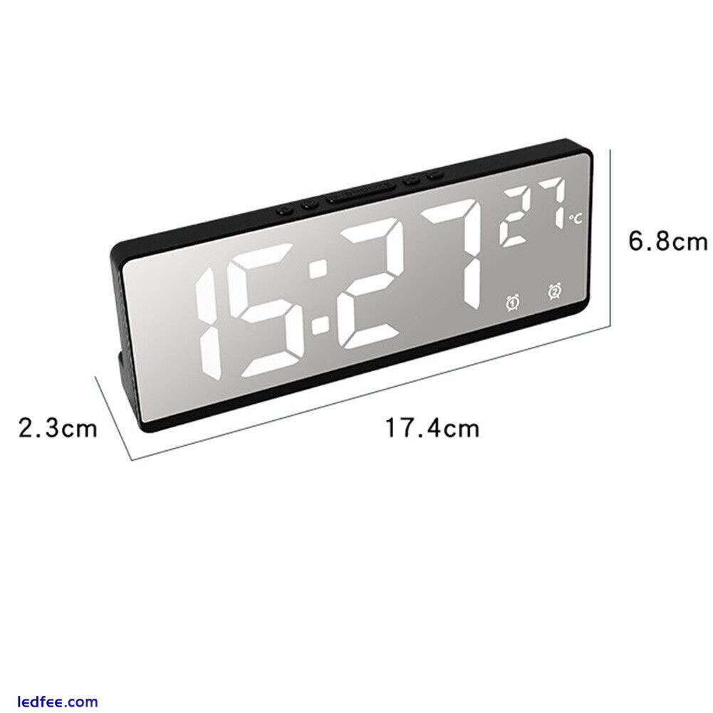 Vibrant LED Digital Alarm Clock with Voice Control for Bedroom and Office 3 