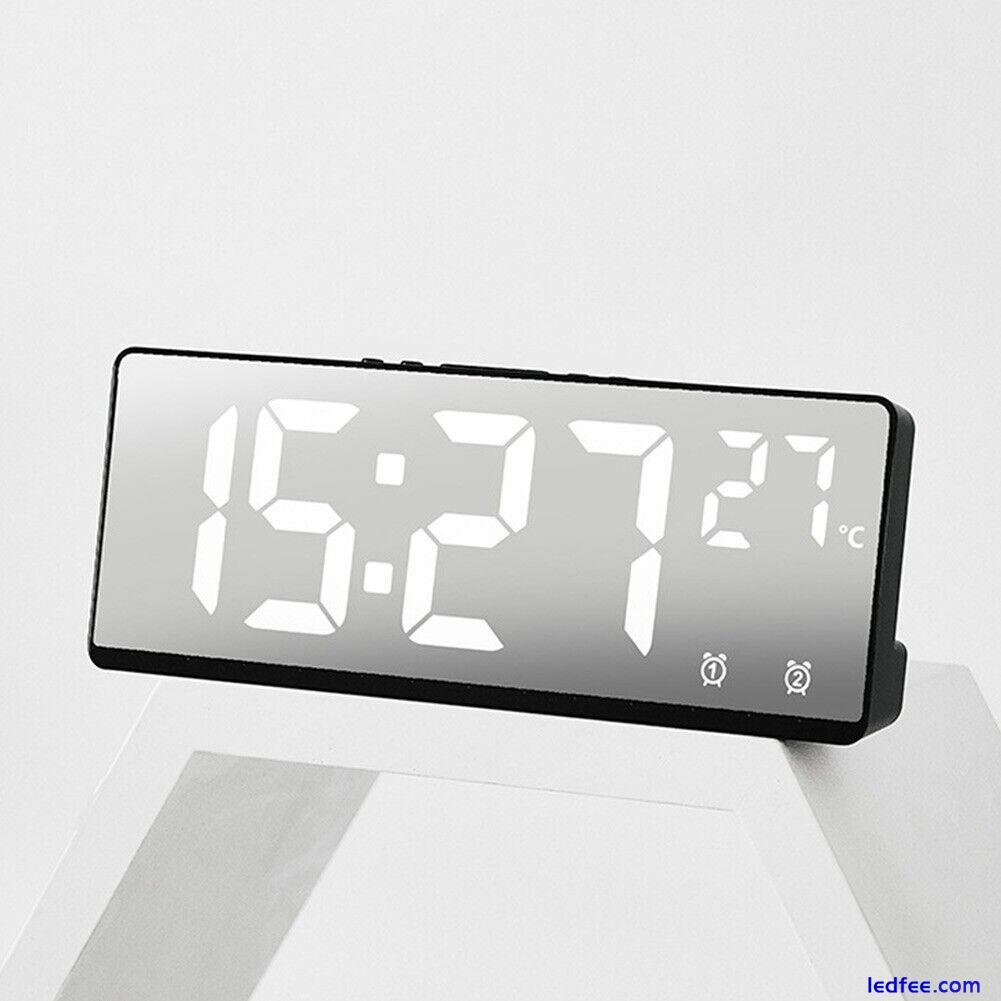 Vibrant LED Digital Alarm Clock with Voice Control for Bedroom and Office 5 