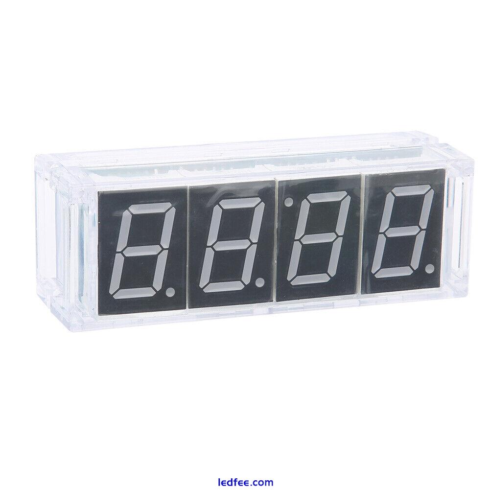 (red)4-digit DIY LED Clock DIY Clock Kit Alarm/Timer Function Gift Clock For 5 