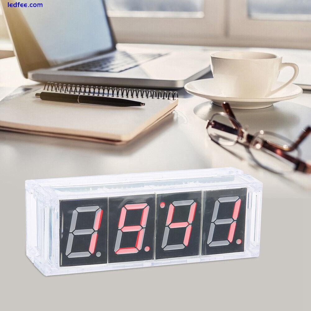 (red)4-digit DIY LED Clock DIY Clock Kit Alarm/Timer Function Gift Clock For 4 