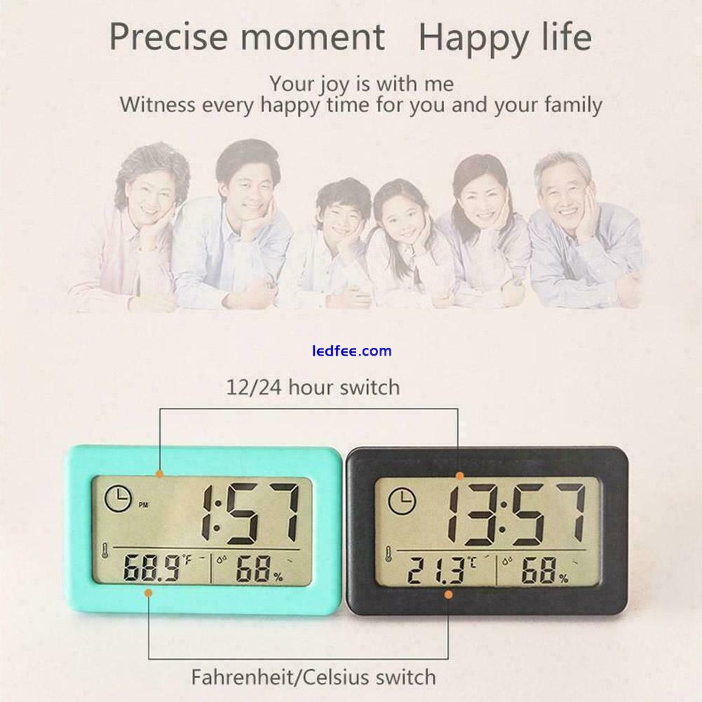 Alarm Snooze Clock Night Light Thermometer Digital Display new E5G5 LED K0C K π: 2 