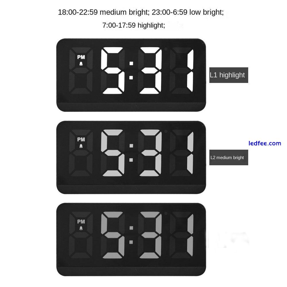 Multi-functional Digital LED Clocks RGB Display Table Clock  for Bedroom 4 