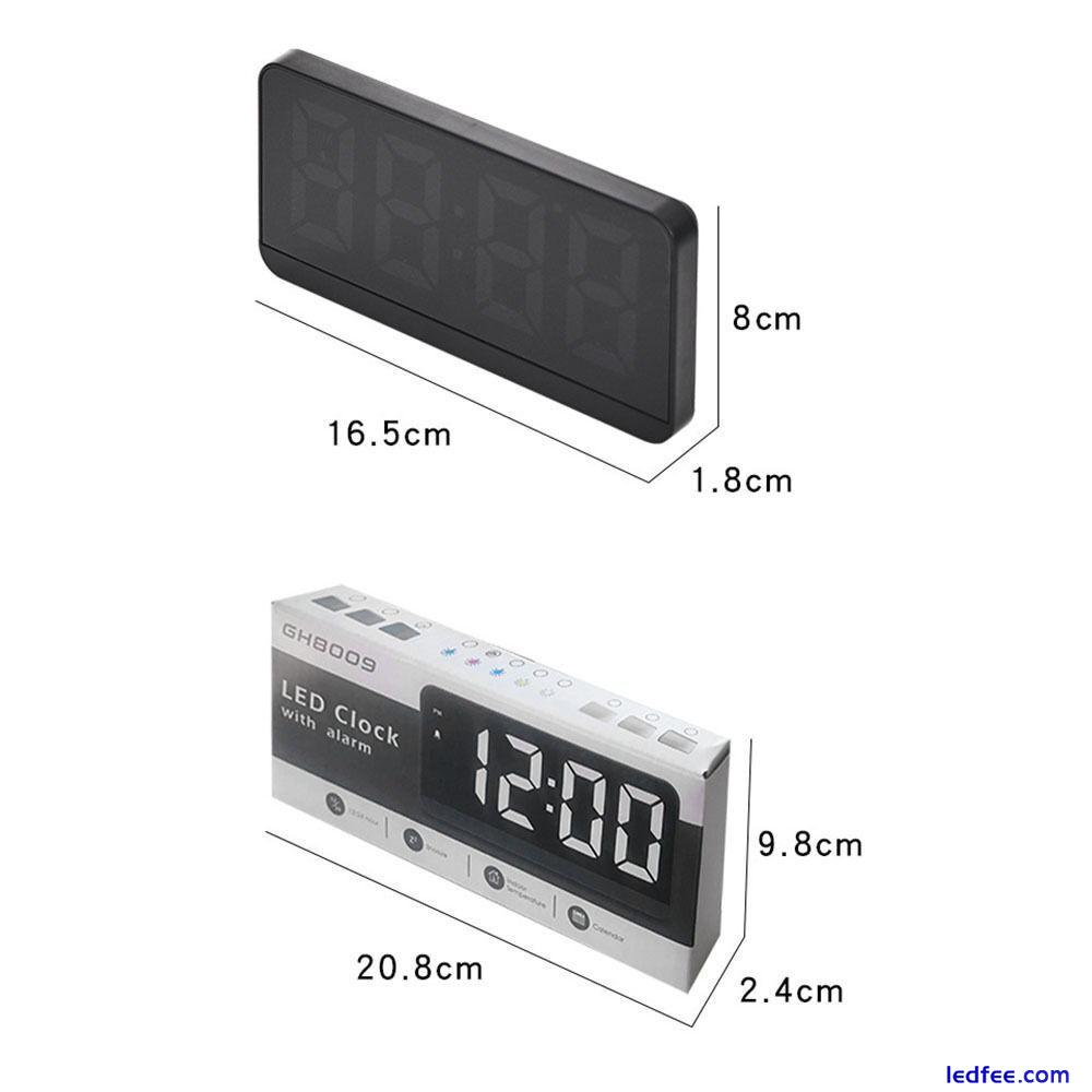 Multi-functional Digital LED Clocks RGB Display Table Clock  for Bedroom 0 