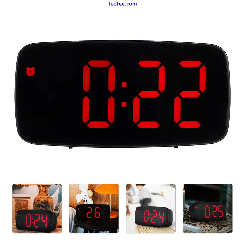 LED Digital Alarm Clock Radio Timer for Bedroom and Travel 5 