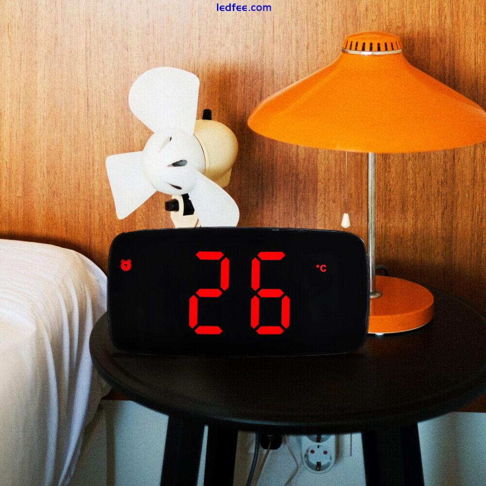 LED Digital Alarm Clock Radio Timer for Bedroom and Travel 0 