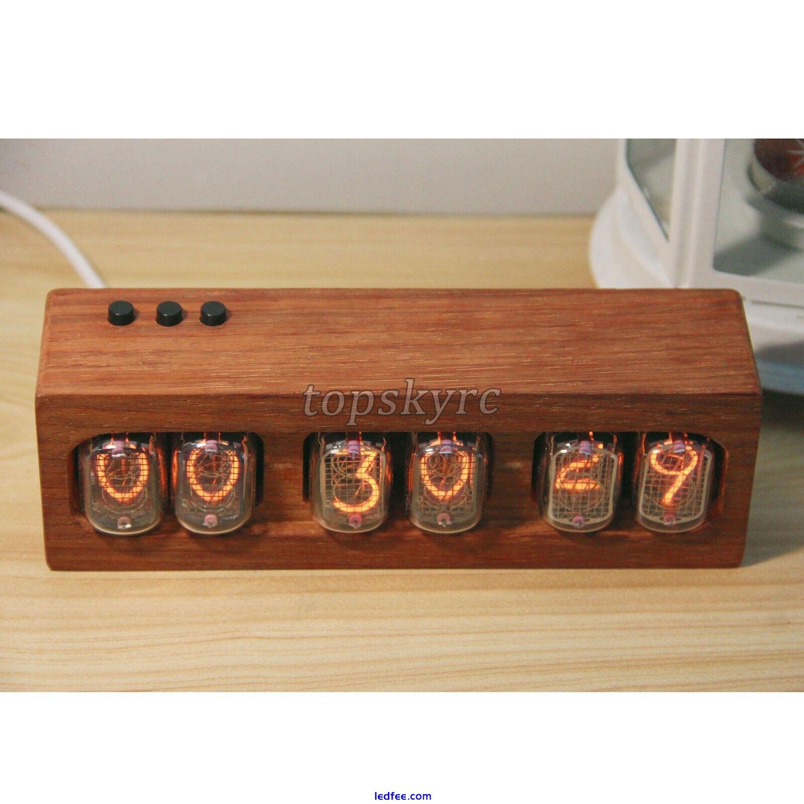 NiXie Clock Tube 6-Bit Digital LED Clock IN12 African Padauk f/DIY Ornament 0 