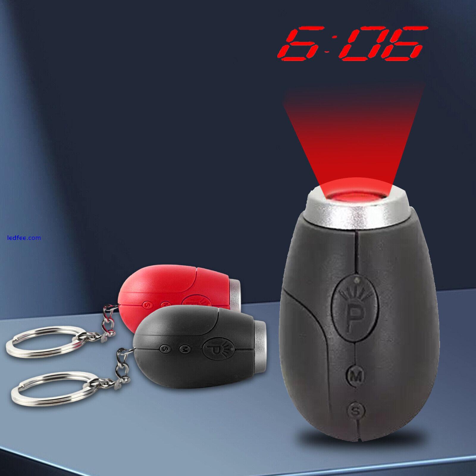 Projection Digital Alarm Clock LED Mini Projection LCD Digital Voice Talking 0 