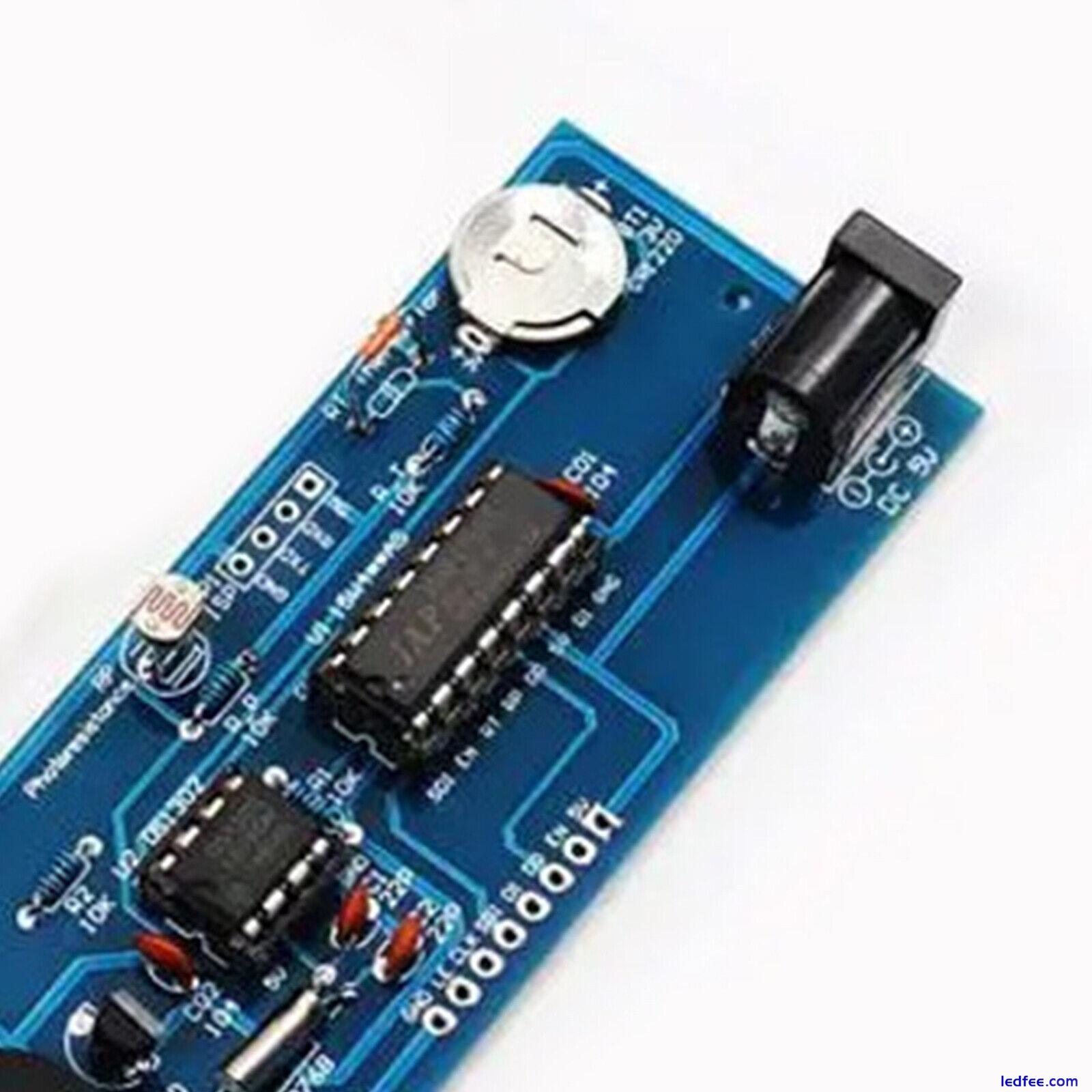 4-LED Digital Electronic Alarm Clock DIY Time Date Temperature and Light Control 5 