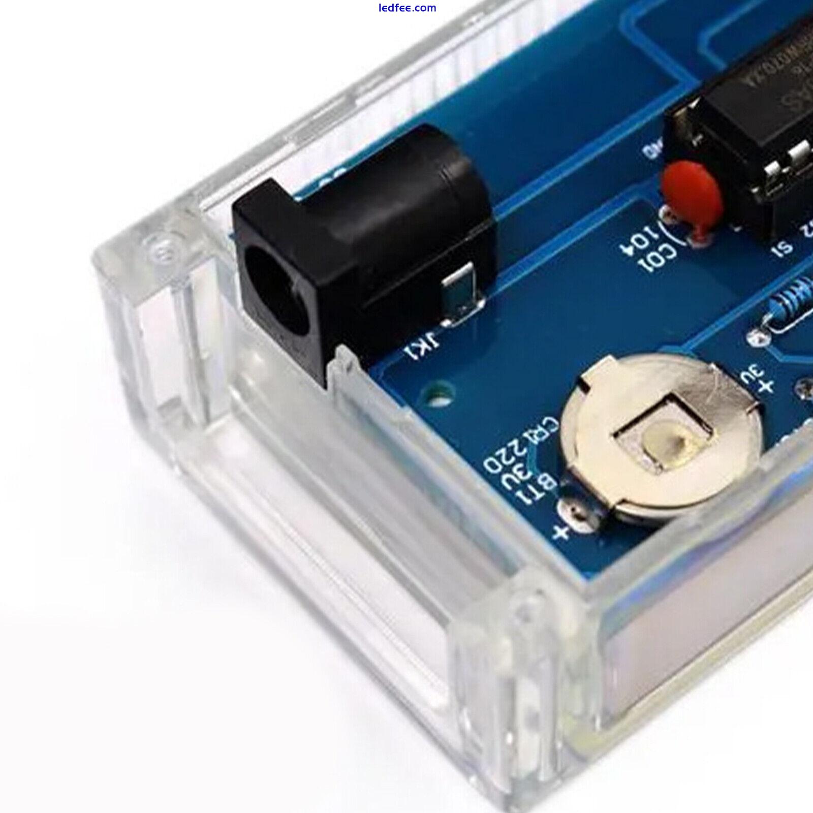 4-LED Digital Electronic Alarm Clock DIY Time Date Temperature and Light Control 4 