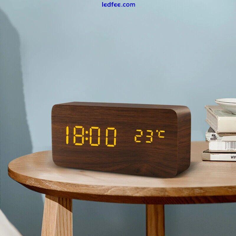 electronic LED digital alarm clock light up display cute unisex smart clock. 2 