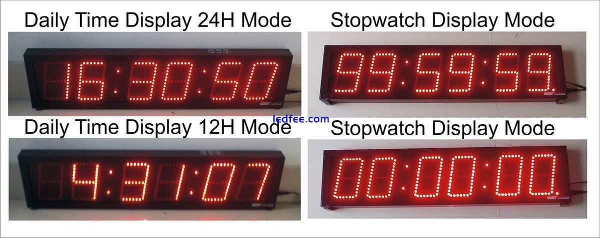 Stopwatch LED Display Alarm Clock -Count UP/Down 4