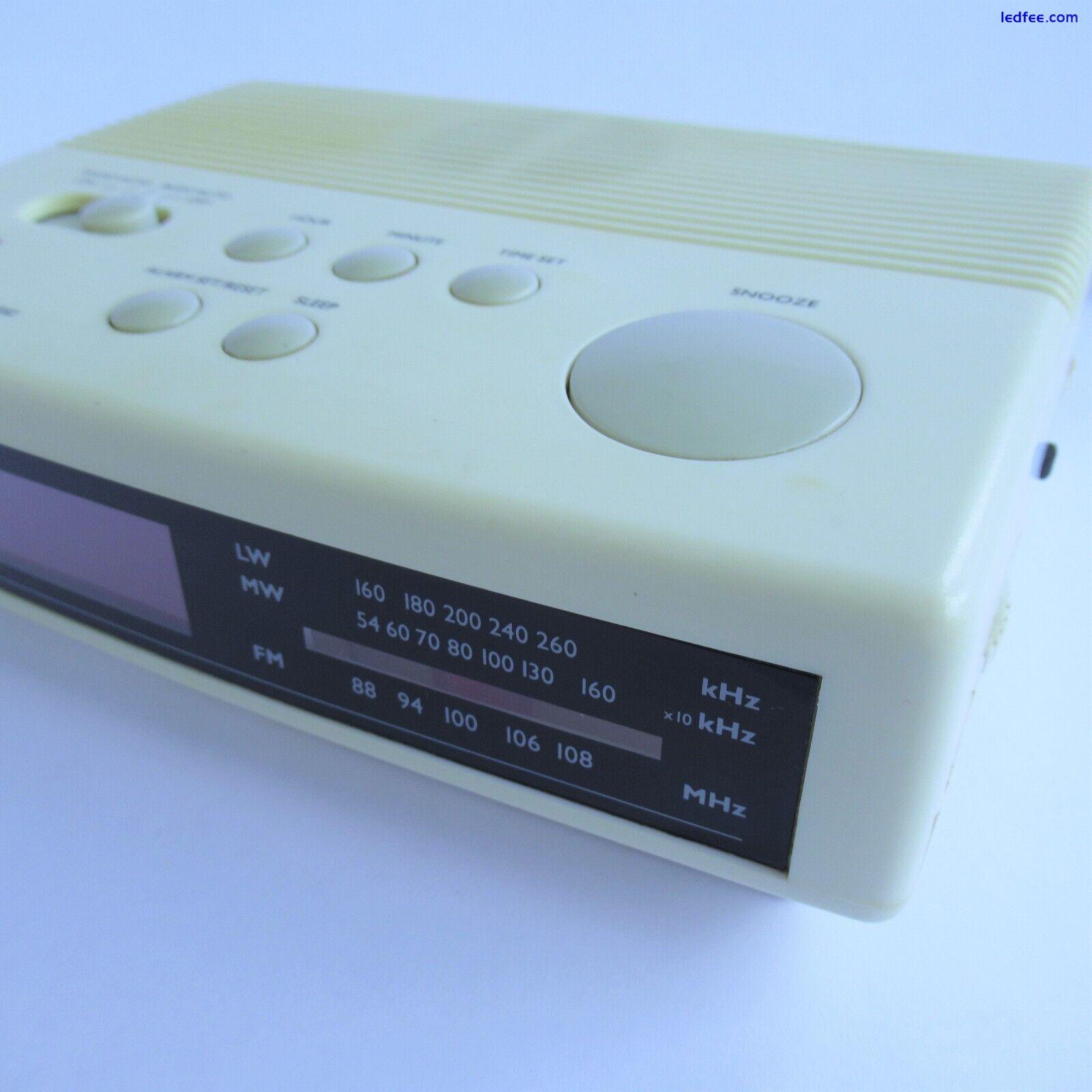 Retro Morphy Richards CR-35A LED Bedside Alarm Clock Radio (1980s Film Prop) 4 