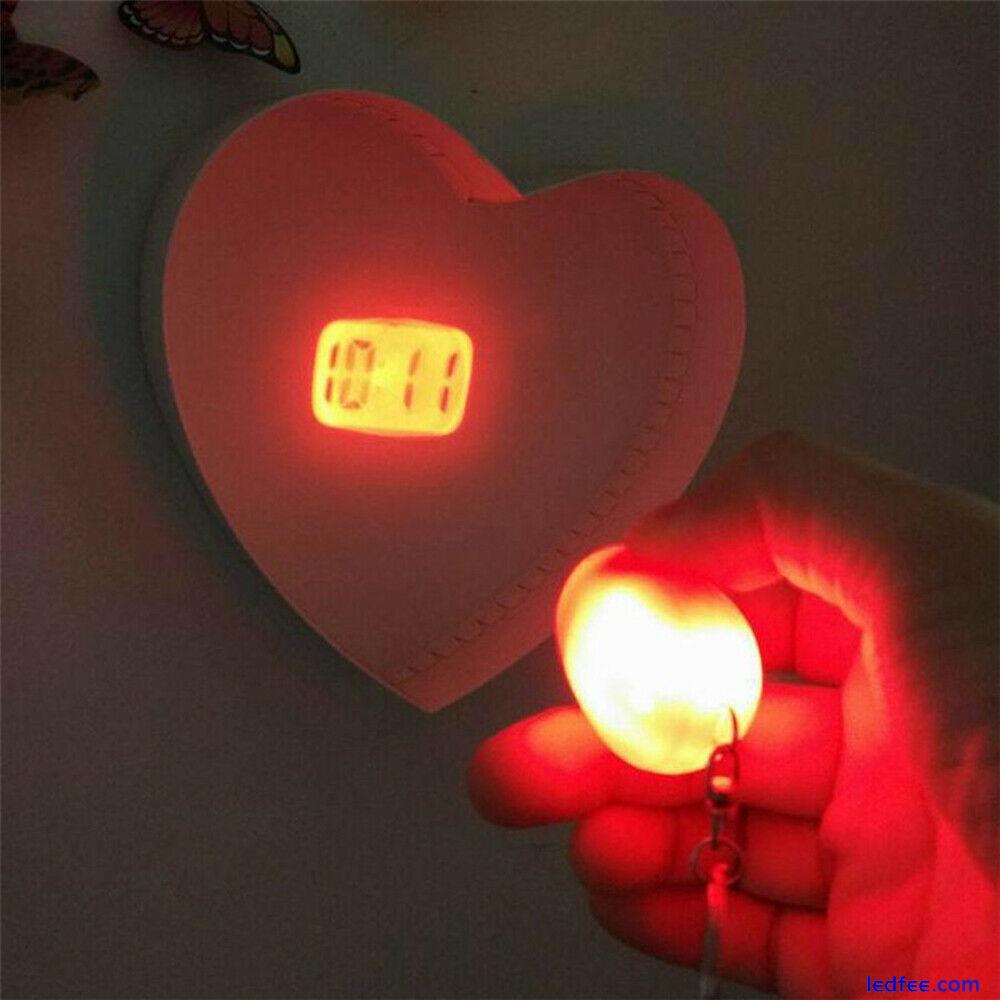 Mini LED Digital Projection Clock Projector Emergency Light  Keyring UK Post 5 