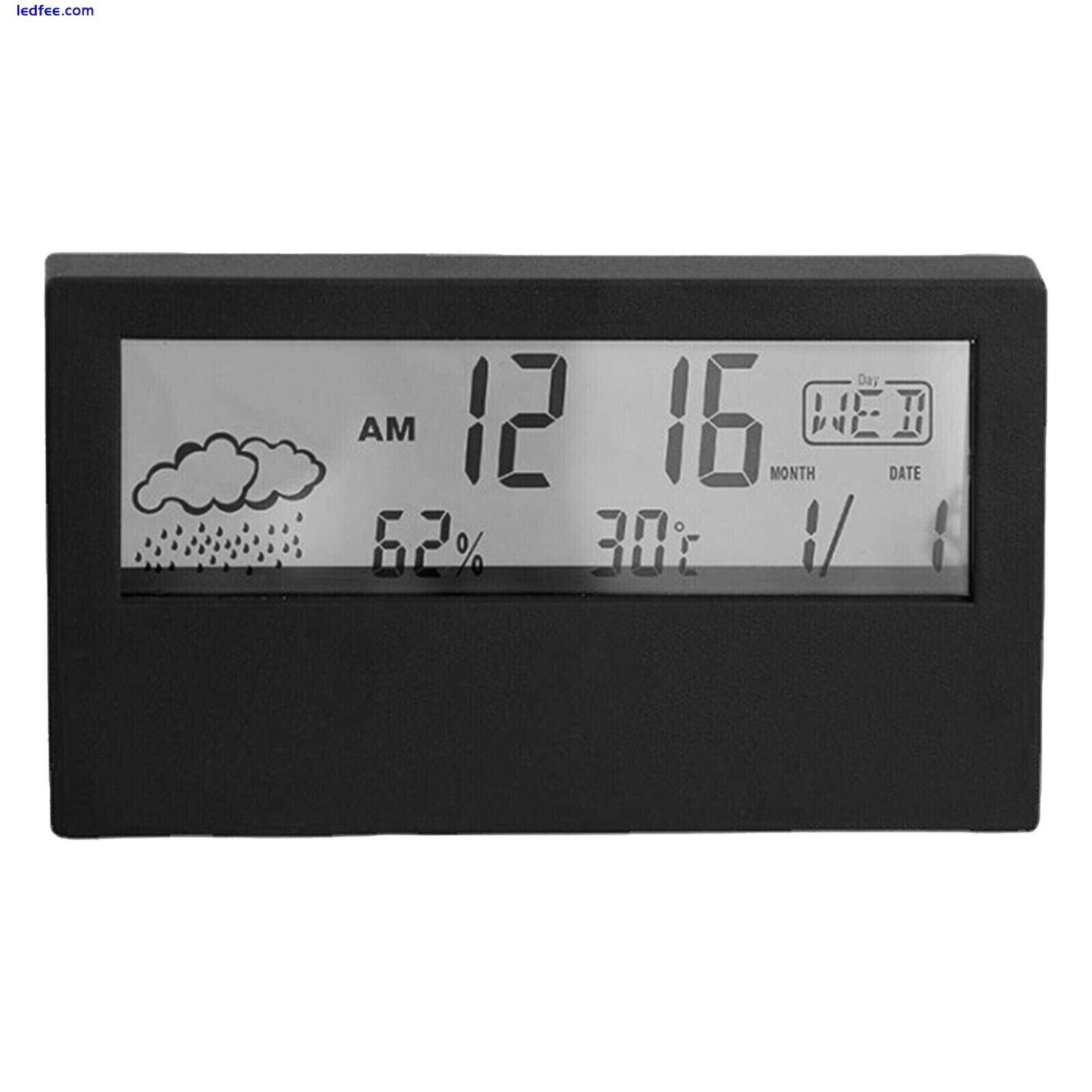 Digital Backlight LED Display Table Alarm Clock Snooze Thermometer Alarm Clock  5 