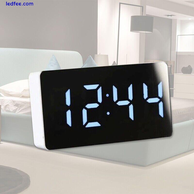 LED Car Alarm Clock Operated Clock Adjustable Cordless Small Clocks 0 