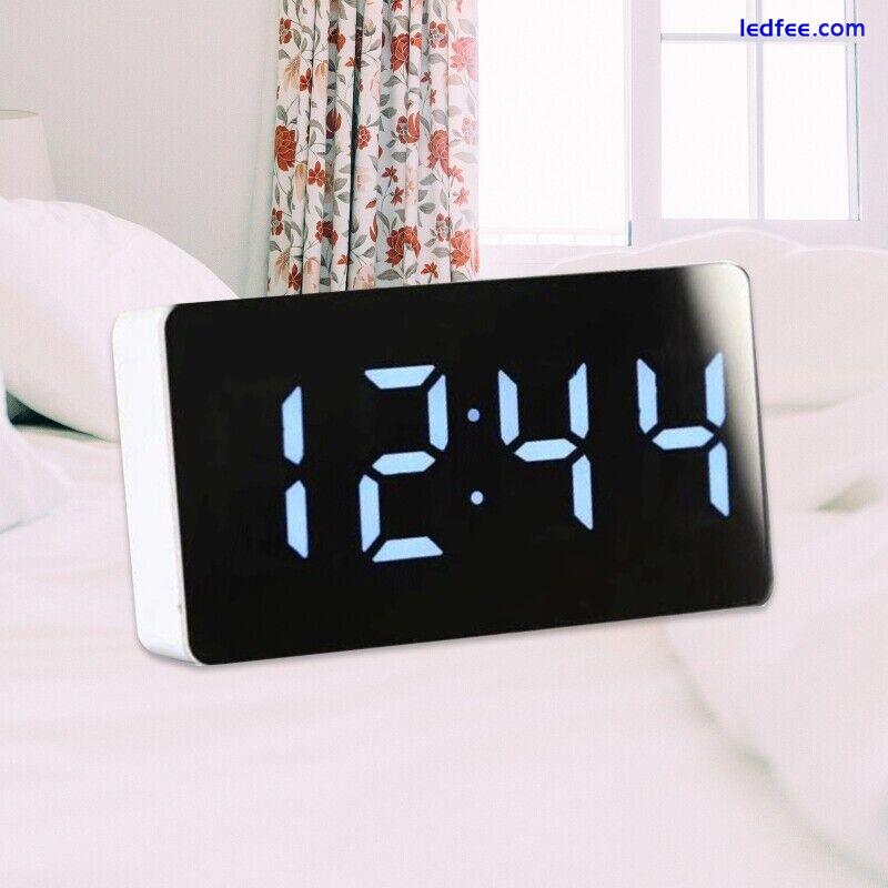 LED Car Alarm Clock Operated Clock Adjustable Cordless Small Clocks 1 