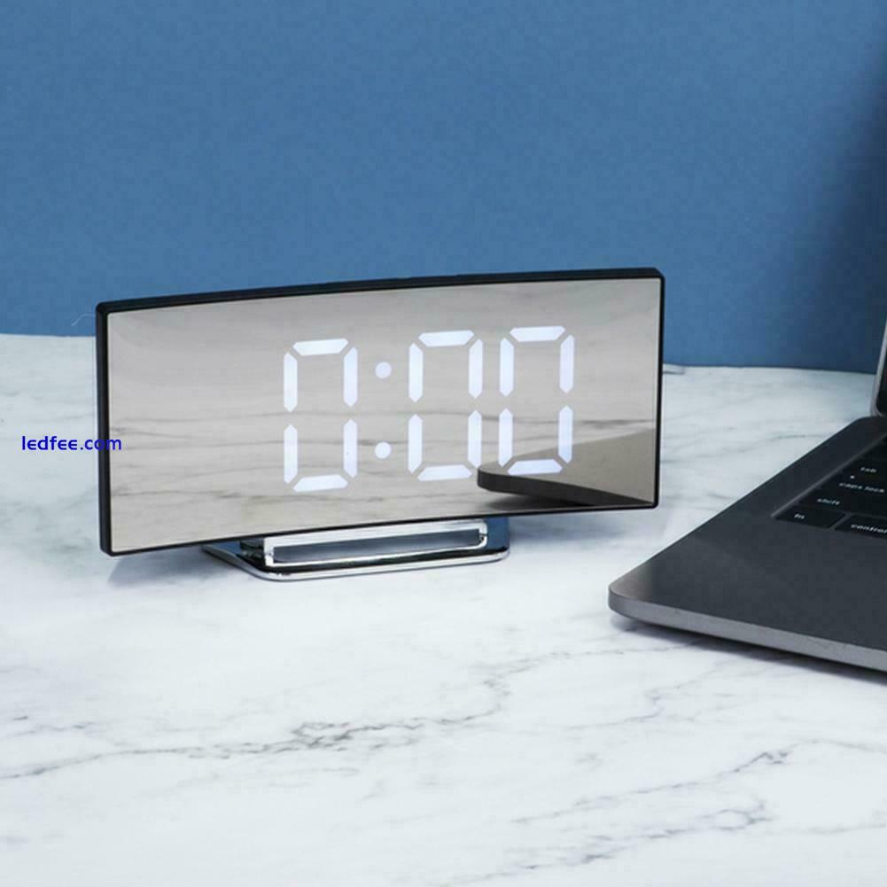 Digital Alarm Clocks Bedside Mains Powered LED Clock 5