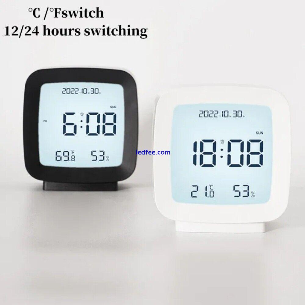 Plastic Desktop Electronic Clock Square LED Clock Digital Alarm Clock  Bedroom 3 