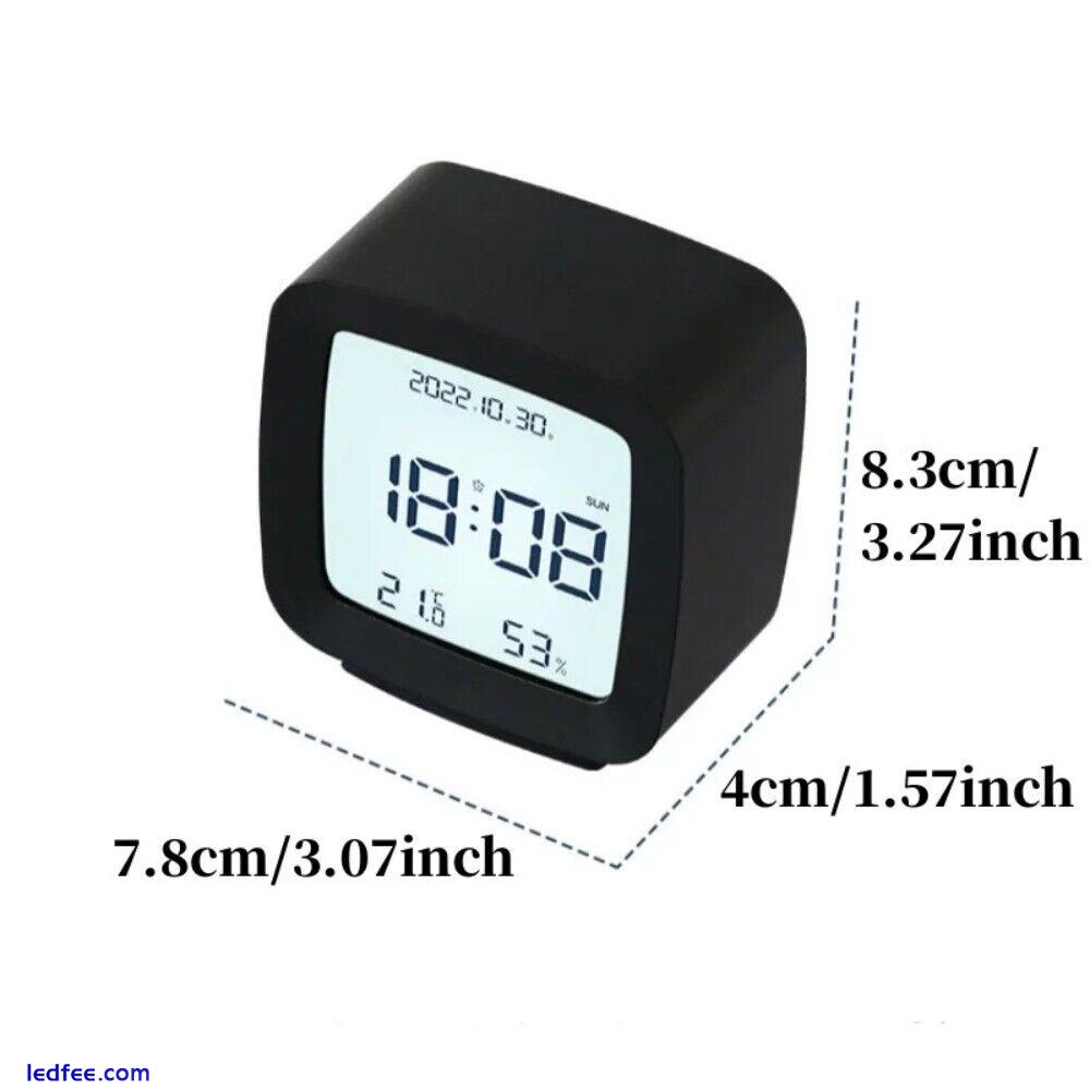 Plastic Desktop Electronic Clock Square LED Clock Digital Alarm Clock  Bedroom 0 