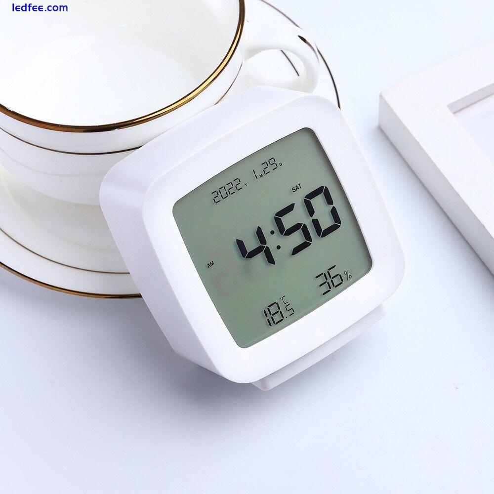 Plastic Desktop Electronic Clock Square LED Clock Digital Alarm Clock  Bedroom 1 