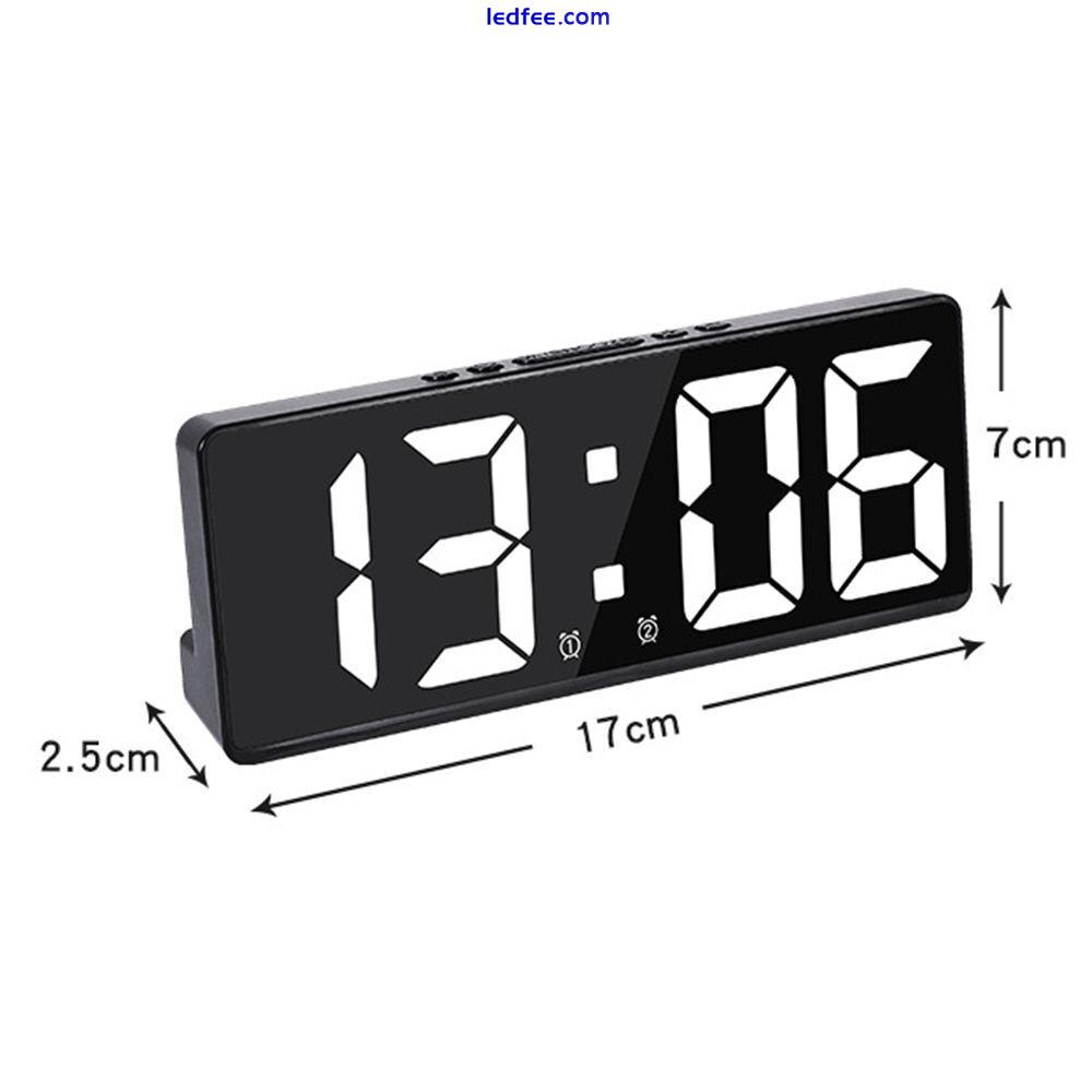 Calendar Number Clock Large Number Electronic Clock LED Digital Alarm Clock 0 