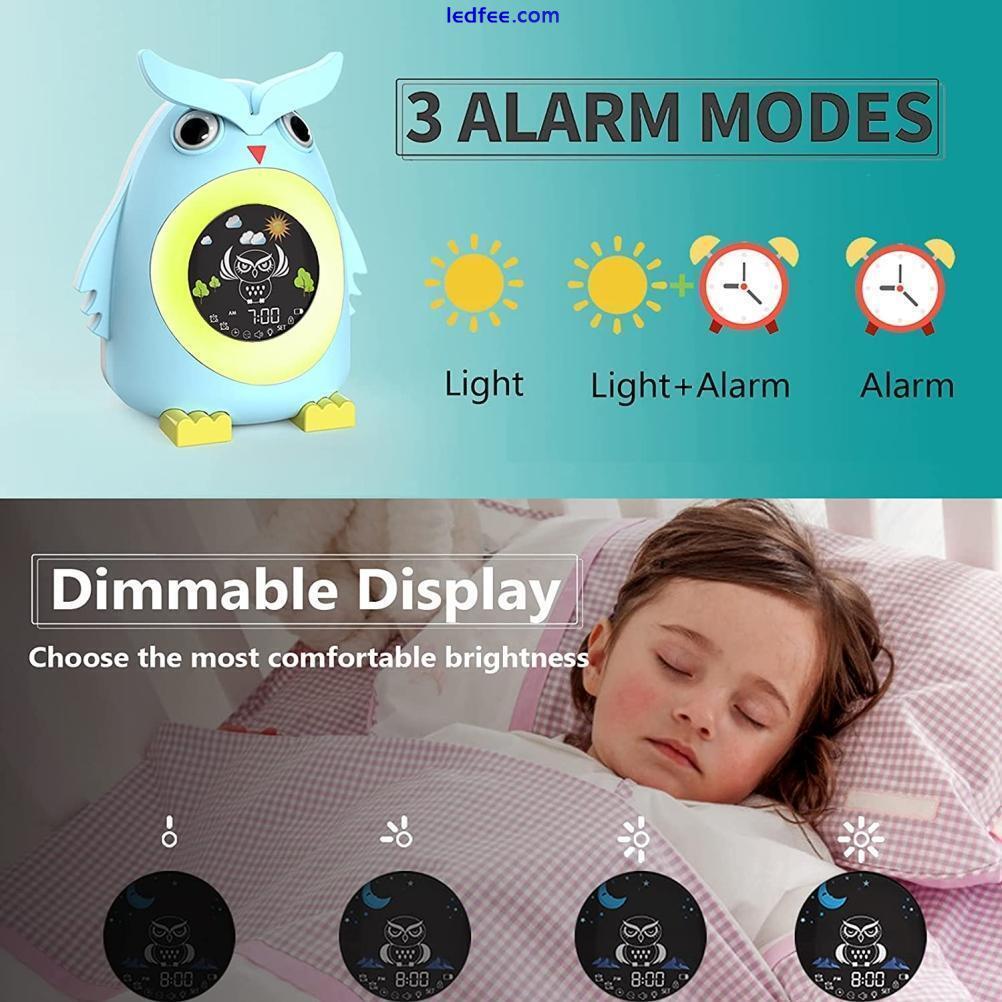 Children'S Led Colorful Light Alarm Clock Lcd Number Child Electronic Alarm New 1 