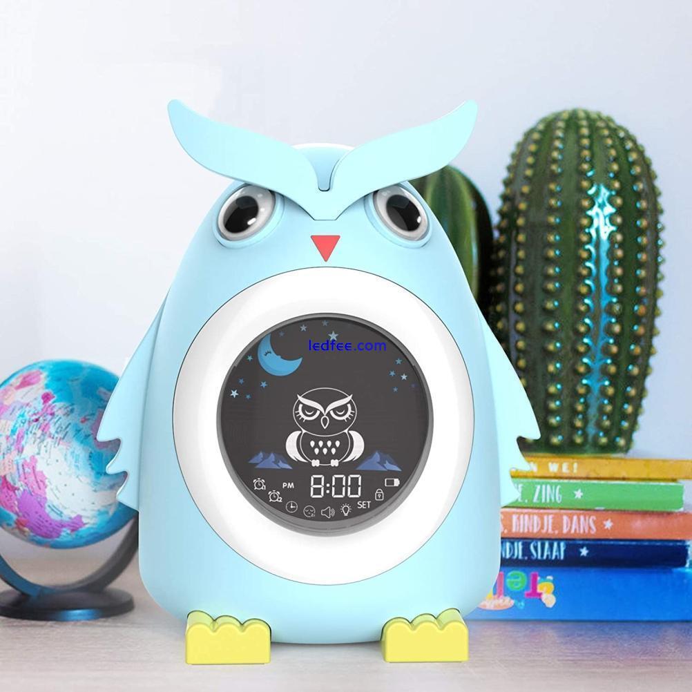 Children'S Led Colorful Light Alarm Clock Lcd Number Child Electronic Alarm New 2 