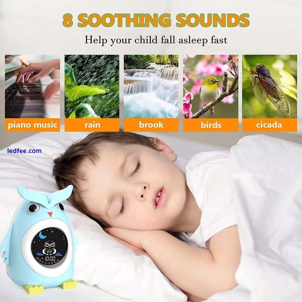 Children'S Led Colorful Light Alarm Clock Lcd Number Child Electronic Alarm New 4 