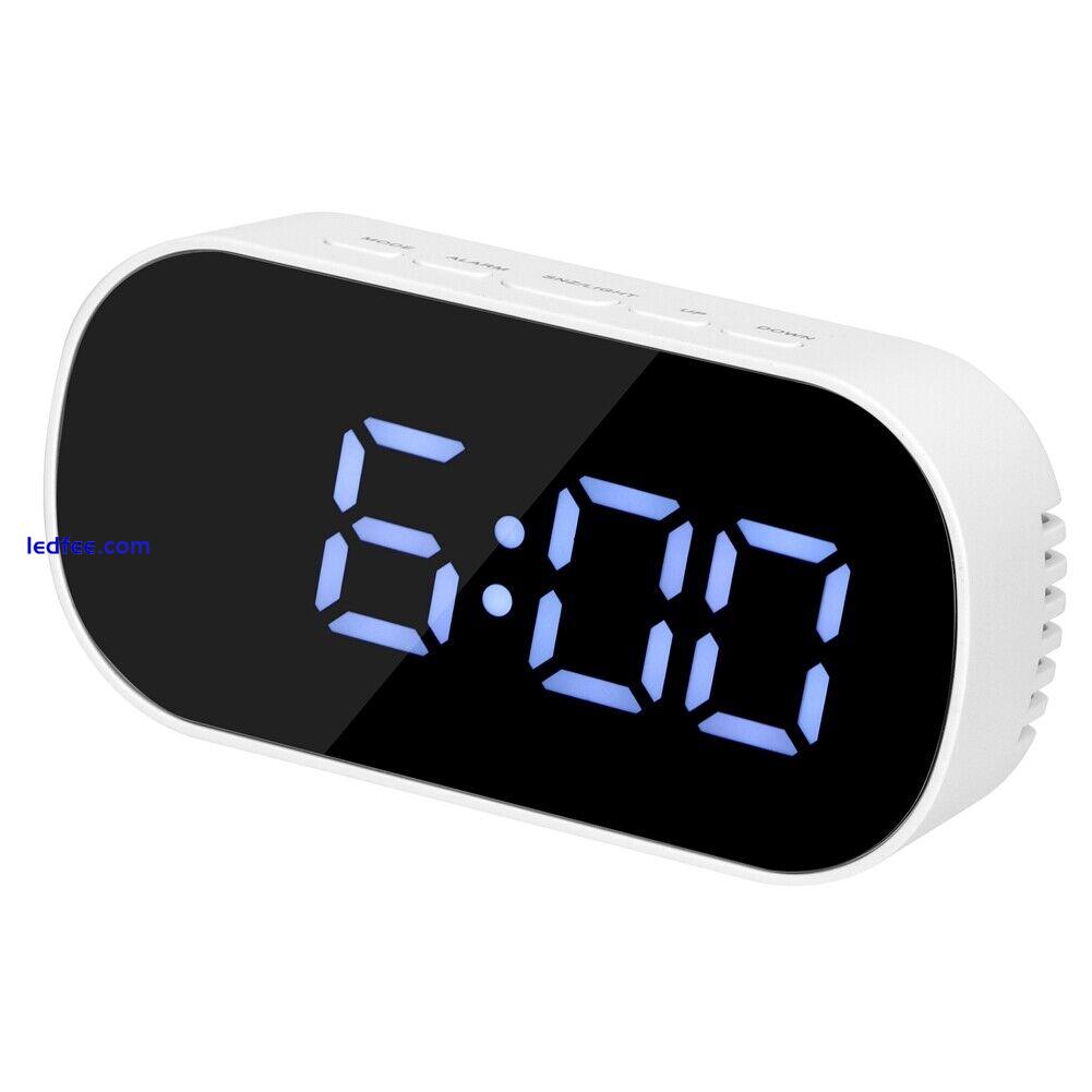 Large Screen LCD/LED Electronic Bed Alarm Clock With Time Date Display Portable 3 