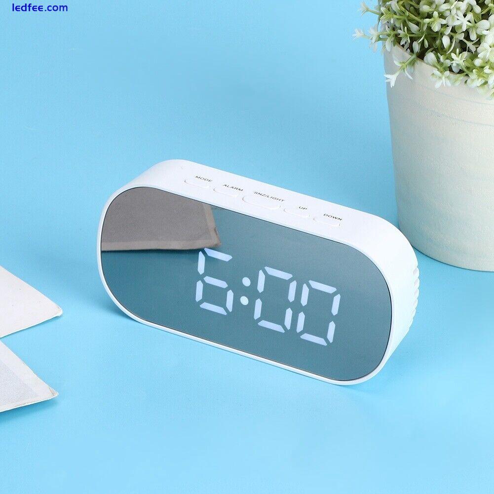 Large Screen LCD/LED Electronic Bed Alarm Clock With Time Date Display Portable 4 