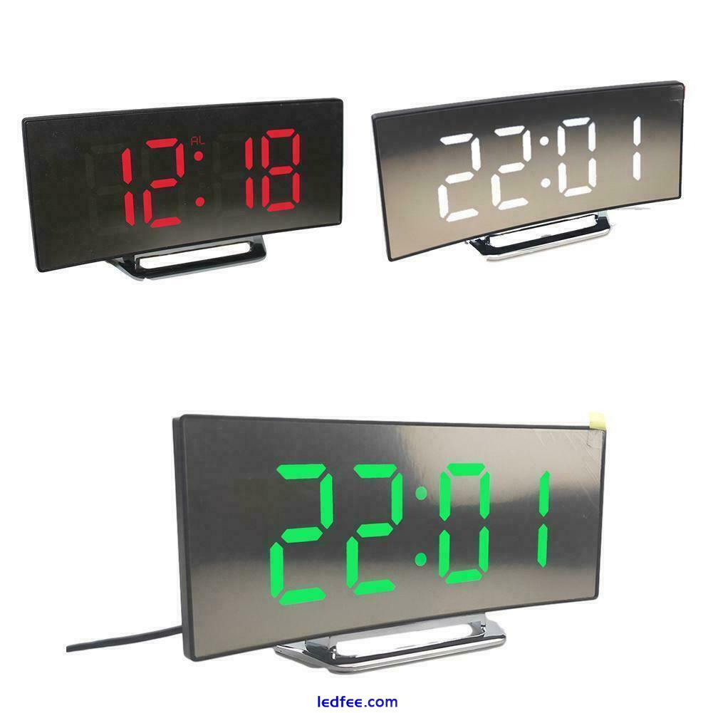 Digital Alarm Clocks Bedside Mains Powered LED Clock 5