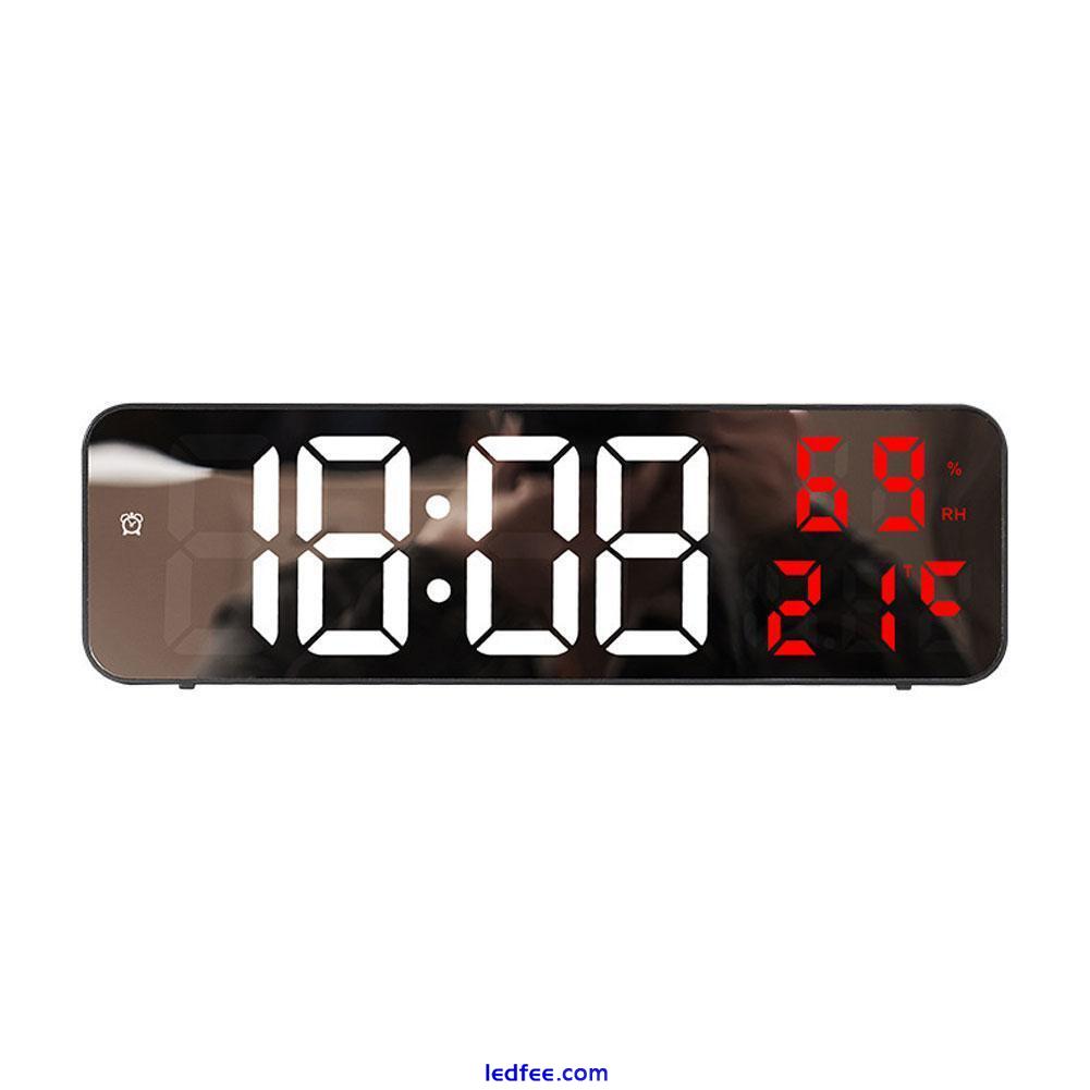 Plug in Electronic Alarm Clock LED Wall Clock Plug in Clock, 1 