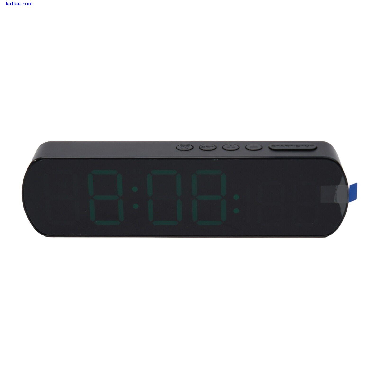 Sleek rectangular alarm clock with high definition LED display and countdown 2 