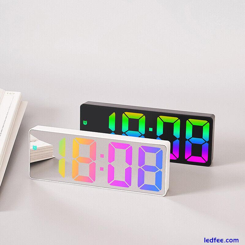 Light Number Clock LED Digital Alarm Clock Large Number Electronic Clock 3 