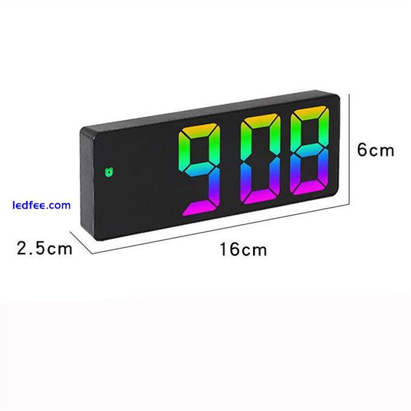 Light Number Clock LED Digital Alarm Clock Large Number Electronic Clock 2 