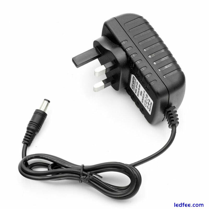 12V AC DC ADAPTOR UK POWER SUPPLY ADAPTER MAINS LED STRIP TRANSFORMER CHARGER 2 