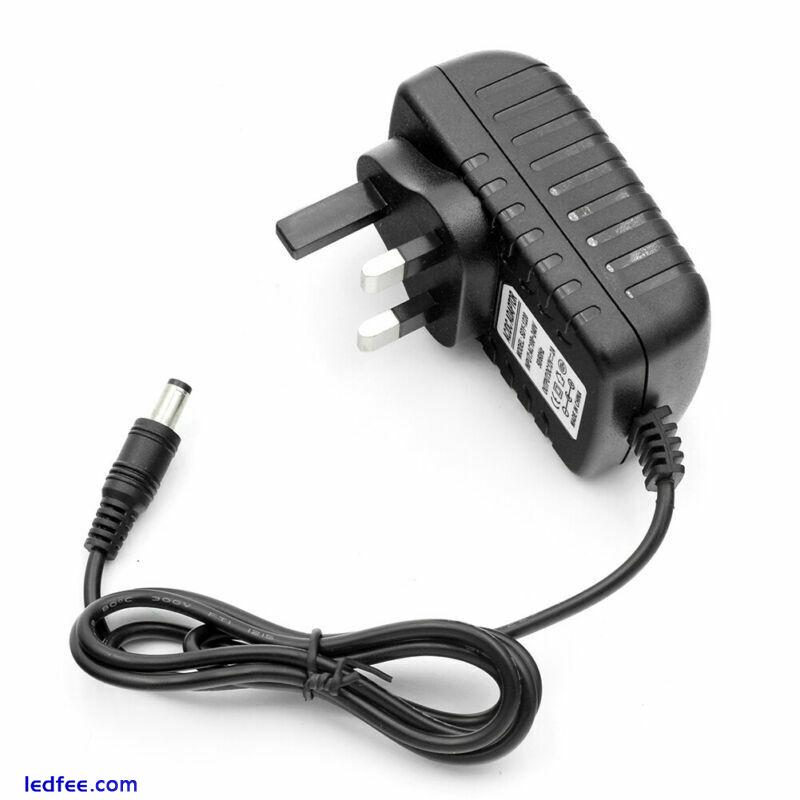 12V AC DC ADAPTOR UK POWER SUPPLY ADAPTER MAINS LED STRIP TRANSFORMER CHARGER 1 