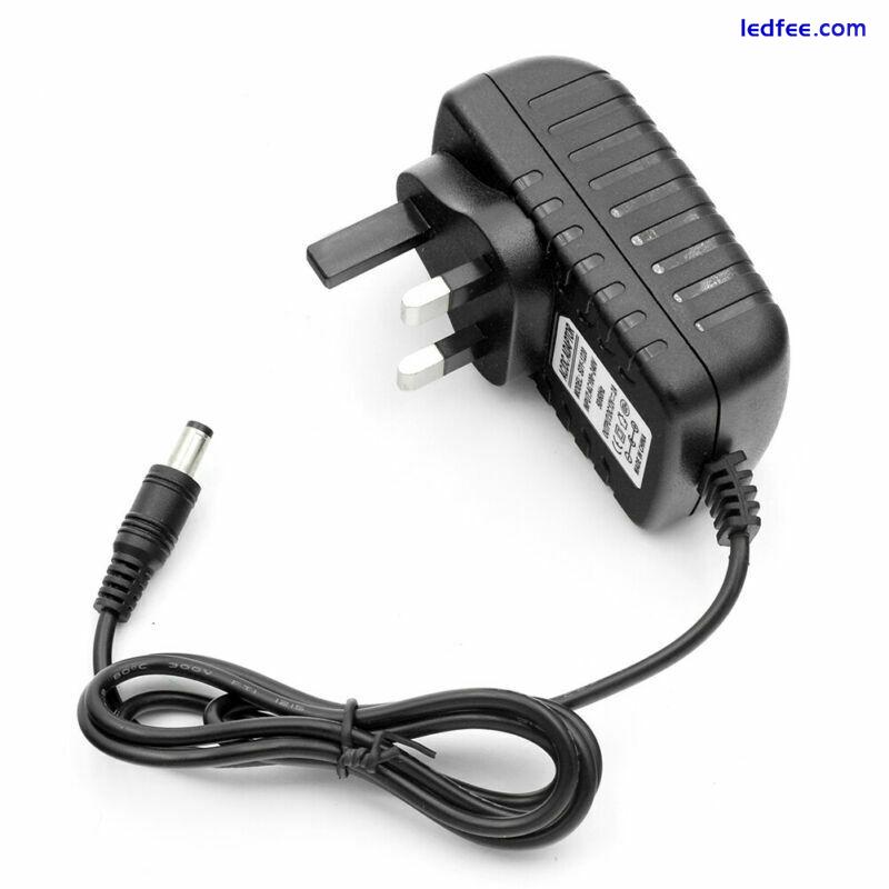 12V AC DC ADAPTOR UK POWER SUPPLY ADAPTER MAINS LED STRIP TRANSFORMER CHARGER 3 