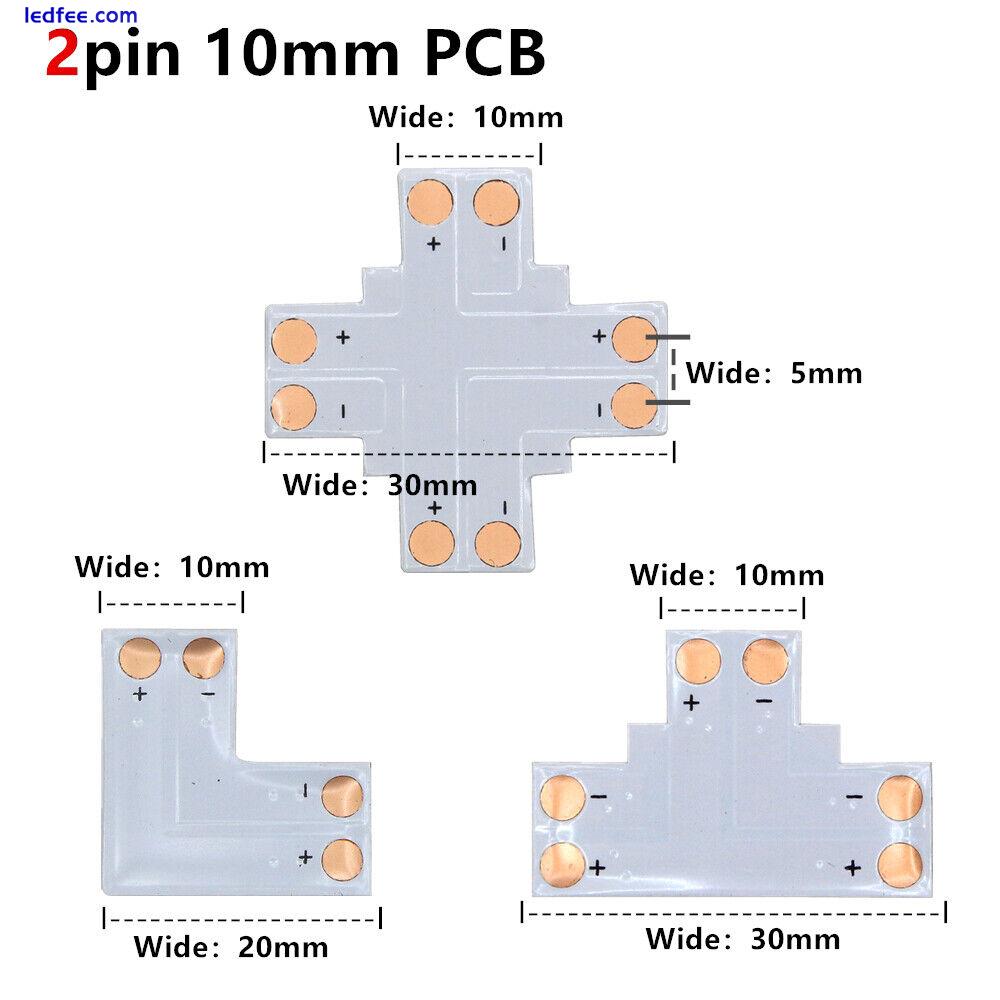 5pcs Solderless Corner Connector Adapter For 5050 3528 RGB 5630 LED Strip Light 1 