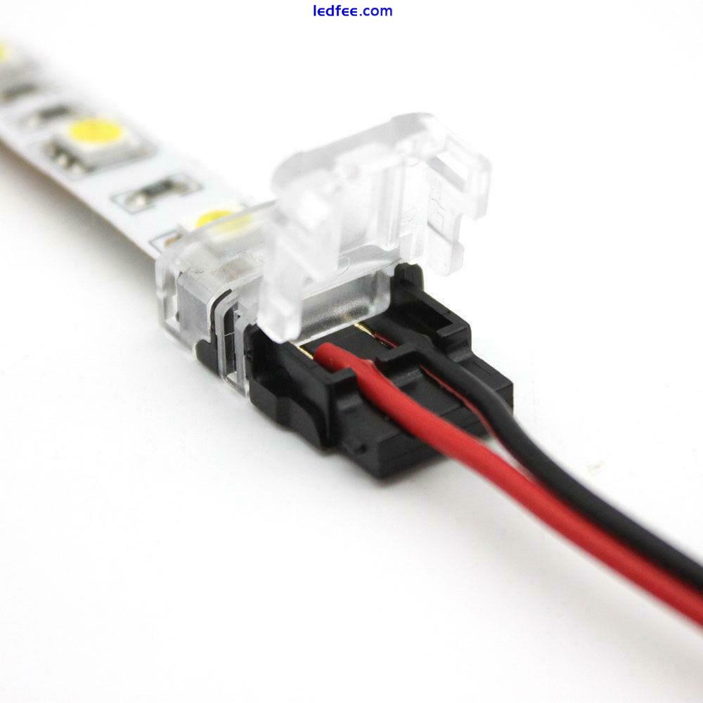 WIRE TO STRIP CONNECTOR CLIP 8MM 10MM RGB-W 2 / 4 / 5 PIN PCB ADAPTER LED STRIP 4 