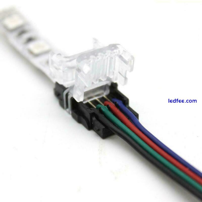 WIRE TO STRIP CONNECTOR CLIP ADAPTER For 8mm 10mm 12mm 2Pin 4Pin 5Pin LED STRIP 1 