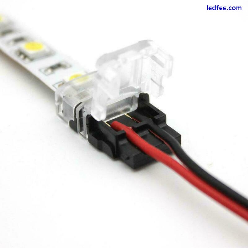 WIRE TO STRIP CONNECTOR CLIP ADAPTER For 8mm 10mm 12mm 2Pin 4Pin 5Pin LED STRIP 2 