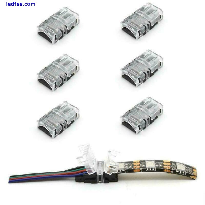 WIRE TO STRIP CONNECTOR CLIP ADAPTER For 8mm 10mm 12mm 2Pin 4Pin 5Pin LED STRIP 0 