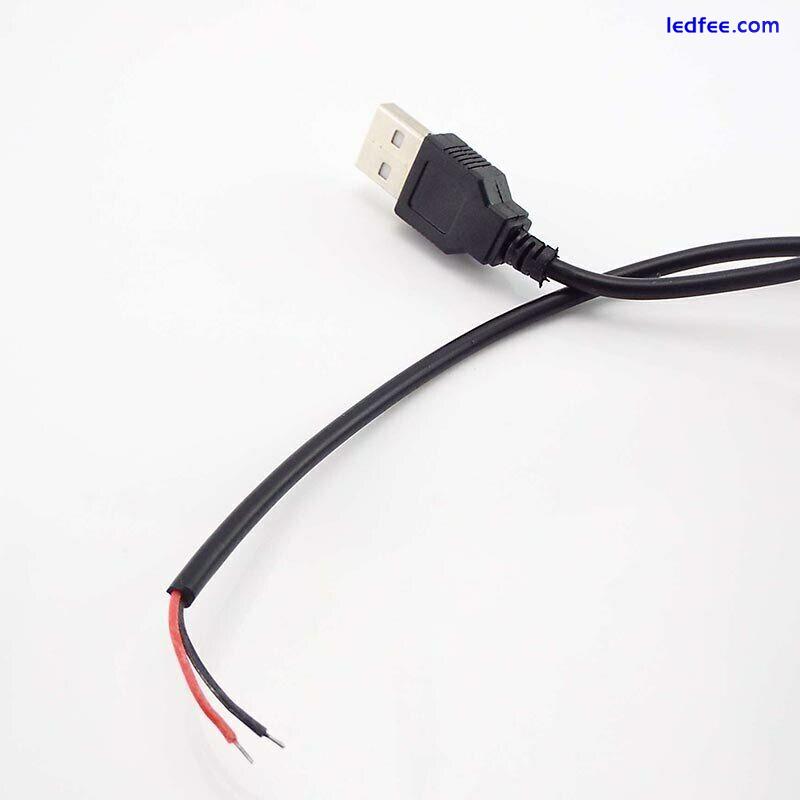 LED Strip USB Power Connector Cable 2m Extension Wire With ON/OFF Switch Adapter 1 