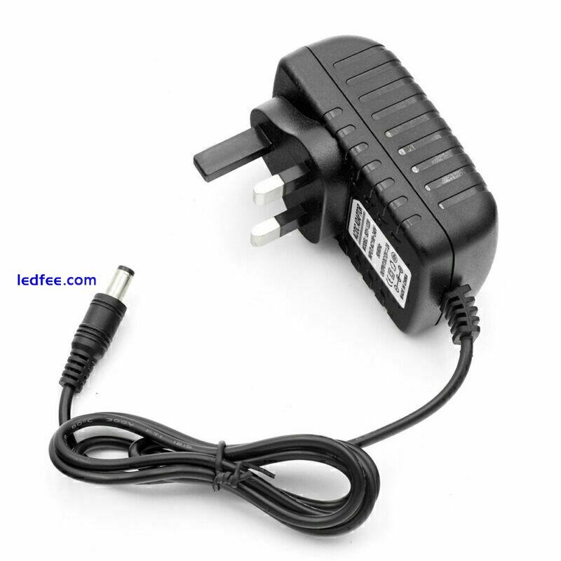 12V 2A AC DC ADAPTOR UK POWER SUPPLY ADAPTER MAINS LED STRIP TRANSFORMER CHARGER 0 
