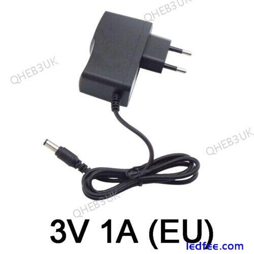 3V 1A 1000ma AC to DC Power Supply Adapter 100V-240V Charger 5.5mmx2.5mm 6H 2 