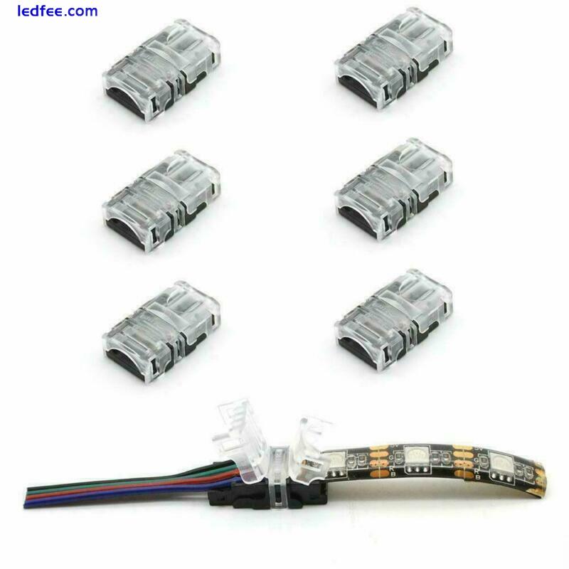 LED Strip Clips Connectors  Adapter Extension Cable Wires DC Jack 2 4 5 Pins  3 