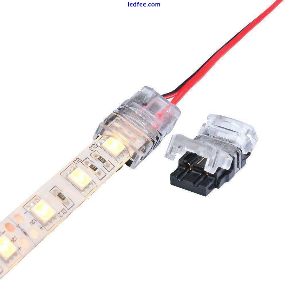 2/4/5PIN HIPPO LED STRIP ADAPTER WIRE CONNECTOR EXTENSION CLIP 5050 5630 3528 5 