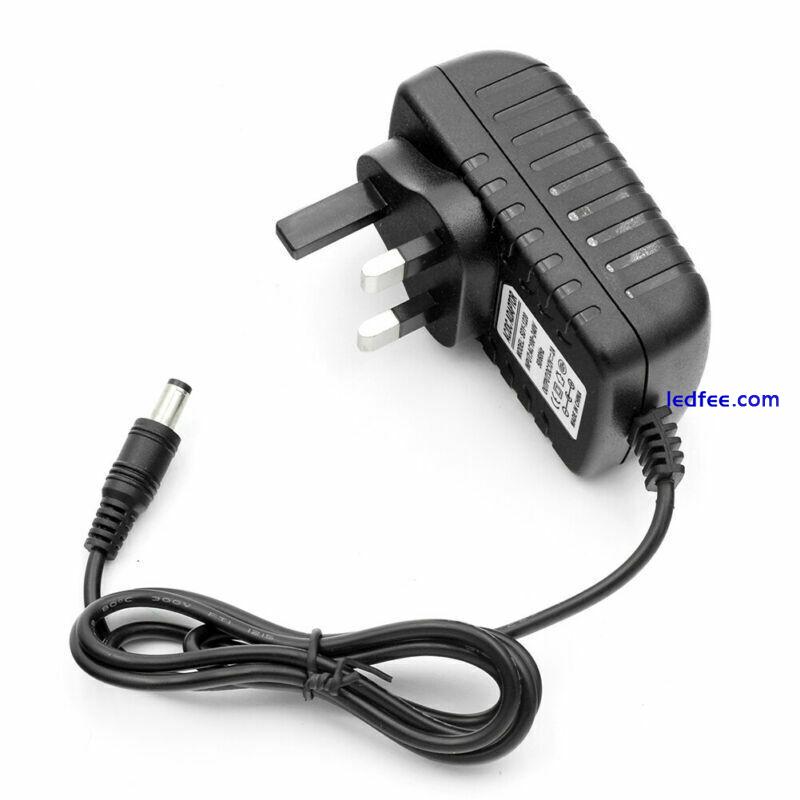 12V 2A AC DC ADAPTOR UK POWER SUPPLY ADAPTER MAINS LED STRIP TRANSFORMER CHARGER 3 