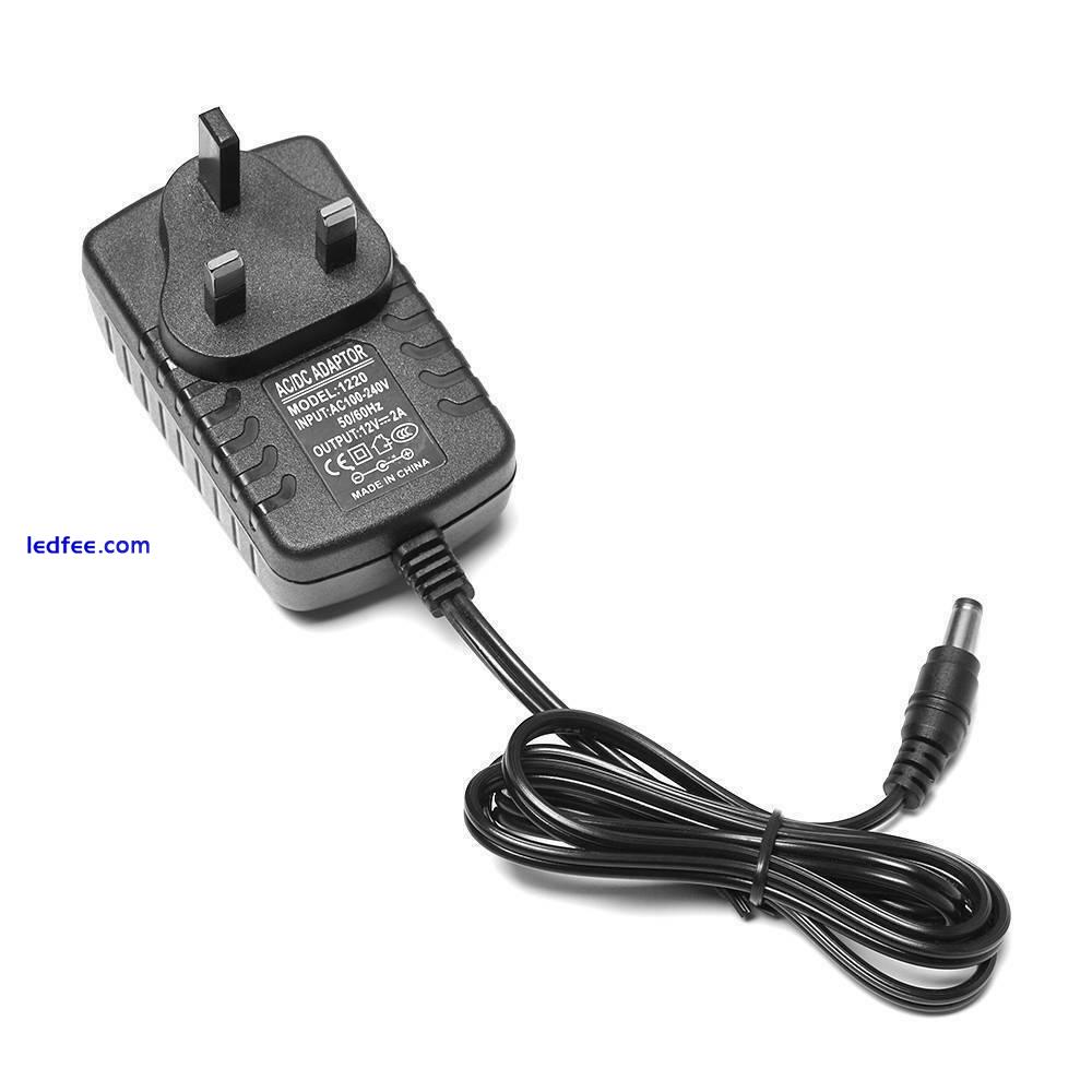 PSU 2A 12V DC Power Supply Adapter Charger for CCTV Camera LED Strip UK Plug 4 